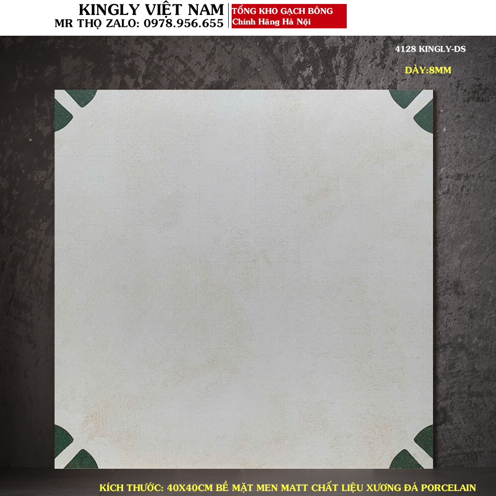 Gạch bông cổ điển Trung Quốc 40x40 4128